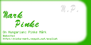 mark pinke business card